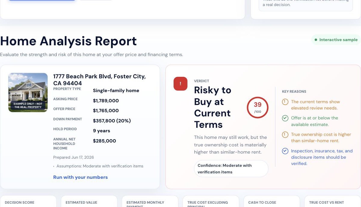 Home Analysis Report Sample preview